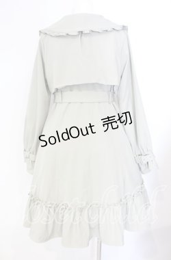 画像3: Amavel / Blumenblattフリルトレンチコート M グリーン O-25-08-26-004-CA-CO-YM-ZT270