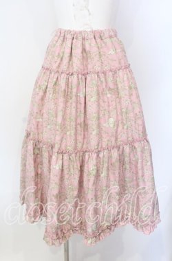 画像1: m petit by misako / NINA'S RVパニエスカート S ピンク O-25-08-26-057-LO-SK-OW-OS