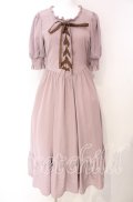 m petit by misako / AMレースアップワンピース S ピンク O-25-08-26-061-LO-OP-OW-OS