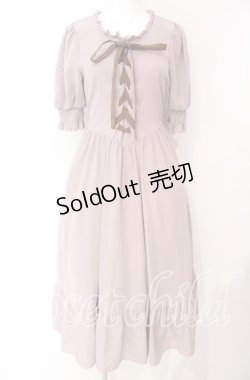 画像1: m petit by misako / AMレースアップワンピース S ピンク O-25-08-26-061-LO-OP-OW-ZT359