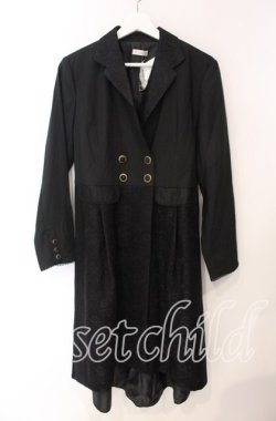 画像1: axes femme / レースジャケットコート M クロ O-25-08-26-006-AX-CO-YM-OS