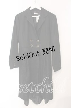 画像1: axes femme / レースジャケットコート M クロ O-25-08-26-006-AX-CO-YM-ZT-C035