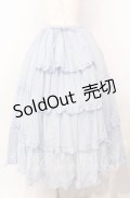 Chalmiere / クラシックコットンスカート M サックス O-25-08-26-064-LO-SK-OW-OS