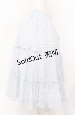 画像2: Chalmiere / クラシックコットンスカート M サックス O-25-08-26-064-LO-SK-OW-OS