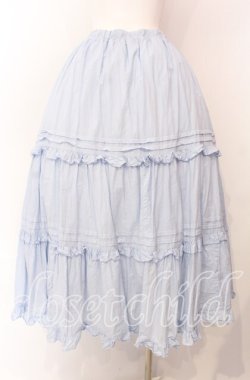画像3: Chalmiere / クラシックコットンスカート M サックス O-25-08-26-064-LO-SK-OW-OS