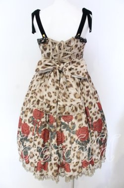 画像5: Angelic Pretty / Rebecca Leopardジャンパースカート  ブラウン O-25-08-26-070-AP-OP-IG-OS