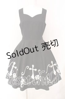 Moi-meme-Moitie / 薔薇十字ジャンパースカート 9号 ブラック O-25-08