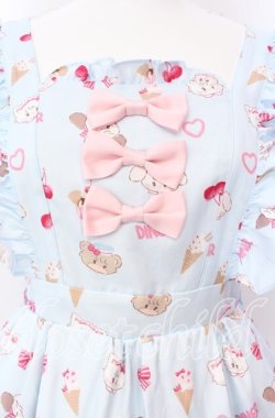 画像2: axes femme kawaii / ダイナーカフェジャンパースカート  サックス O-25-08-26-072-AX-OP-IG-OS