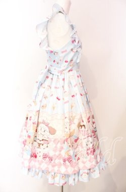 画像4: axes femme kawaii / ダイナーカフェジャンパースカート  サックス O-25-08-26-072-AX-OP-IG-OS