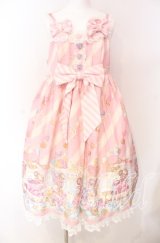 To Alice / スイーツドームジャンパースカート  ピンク O-25-08-26-073-LO-OP-IG-OS