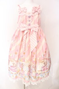 To Alice / スイーツドームジャンパースカート  ピンク O-25-08-26-073-LO-OP-IG-OS