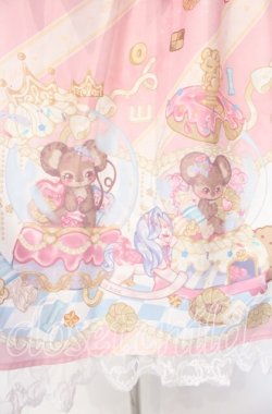 画像3: To Alice / スイーツドームジャンパースカート  ピンク O-25-08-26-073-LO-OP-IG-OS