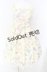 Angelic Pretty / Jelly Candy Toysハートジャンパースカート  イエロー O-25-08-26-074-AP-OP-IG-OS