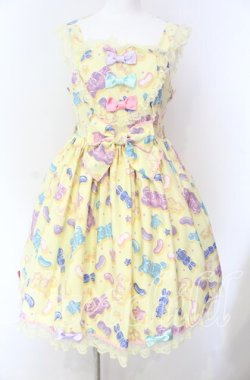 画像1: Angelic Pretty / Jelly Candy Toysハートジャンパースカート  イエロー O-25-08-26-074-AP-OP-IG-OS