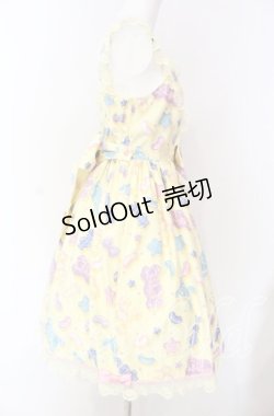 画像3: Angelic Pretty / Jelly Candy Toysハートジャンパースカート  イエロー O-25-08-26-074-AP-OP-IG-OS