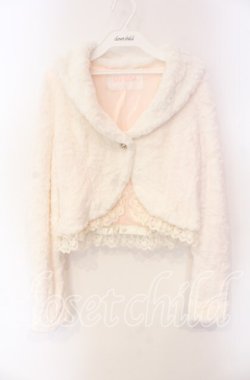 画像1: LIZ LISA / ファーボレロ  ホワイト O-25-08-26-076-LO-TO-IG-OS