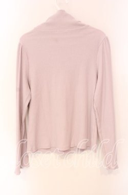 画像2: axes femme / レース切替リブタートル M ラベンダー O-25-08-26-081-AX-TO-OW-OS