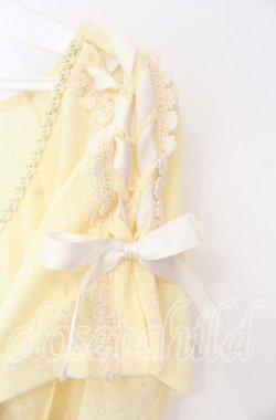 画像2: axes femme / 肩レースUPトップス M イエロー O-25-08-26-084-AX-TO-OW-OS