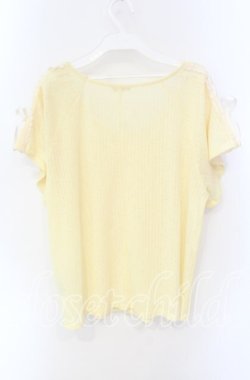 画像3: axes femme / 肩レースUPトップス M イエロー O-25-08-26-084-AX-TO-OW-OS