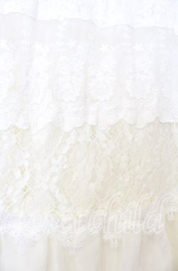 画像3: axes femme / シフォンフリルロングレースガウン M シロ O-25-08-26-008-AX-TO-YM-OS