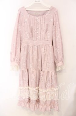 画像1: axes femme / SAKURAティアードワンピース  ピンク O-25-08-26-099-AX-OP-IG-OS