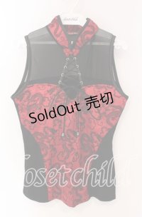 Qutie Frash / チャイナタンク  レッド×ブラック O-25-08-26-100-QU-TO-IG-OS
