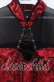 画像2: Qutie Frash / チャイナタンク  レッド×ブラック O-25-08-26-100-QU-TO-IG-OS (2)