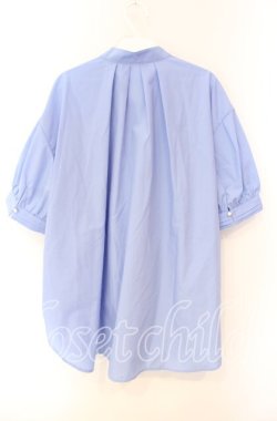 画像2: axes femme / ビッグリボン半袖ブラウス  サックス O-25-08-26-107-AX-BL-IG-OS