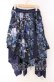 画像1: Qutie Frash / 和柄アシメラップスカート  ブルー O-25-08-26-110-QU-SK-IG-OS (1)