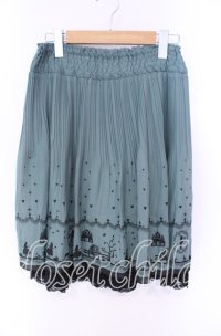 a.r.w / シルエットプリーツスカート  グリーン O-25-08-26-113-LO-SK-IG-ZT257