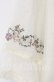 画像2: axes femme / ミュルーズ刺繍シアーガウン M オフシロ O-25-08-26-011-AX-TO-YM-OS (2)