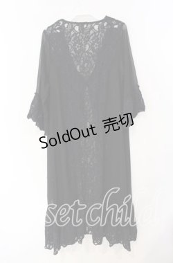 画像2: axes femme / レース切り替えロングガウン M クロ O-25-08-26-012-AX-TO-YM-OS
