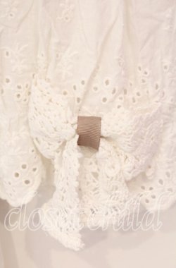 画像2: axes femme / コットンレース使いトップス F シロ O-25-08-26-021-AX-TO-YM-OS