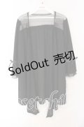 axes femme / ヨーク透けトッパーカーディガン M クロ O-25-08-26-025-AX-TO-YM-OS