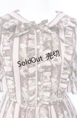 画像2: axes femme kawaii / RosyBear柄ワンピース M チャ O-25-08-26-028-AX-OP-YM-ZT070