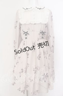 画像1: Ank Rouge / ヴィンテージフラワープリントワンピース M ピンク O-25-08-27-042-CA-OP-OW-OS
