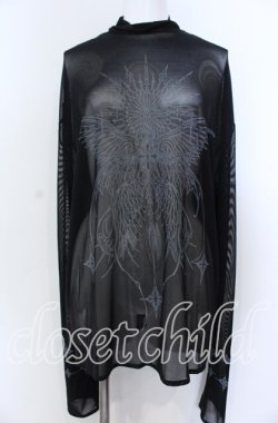 画像1: CuLLt / FALLEN ANGEL TATTOO  トップス XL ブラック O-25-08-27-006-PU-TO-IG-OS