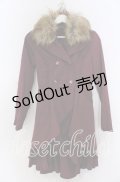 axes femme / スリットトレンチコート M ワイン O-25-08-27-057-AX-CO-YM-OS