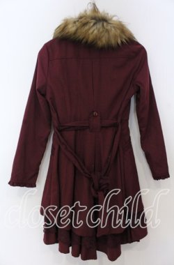 画像2: axes femme / スリットトレンチコート M ワイン O-25-08-27-057-AX-CO-YM-OS