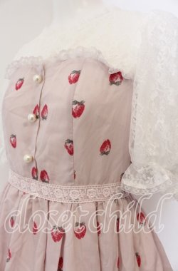 画像2: mille fille closet / MeltyStrawberryワンピース M ピンク O-25-08-27-060-LO-OP-OW-OS