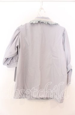 画像2: Swankiss / ビジュー半袖ブラウス F ブルー O-25-08-27-067-CA-BL-OW-OS