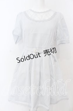 画像1: evelyn / Uキリカエワンピース  サックス O-25-08-27-071-LO-OP-OW-ZT234