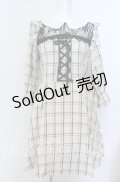 Ank Rouge / デコルテレース切り替えワンピース M アイボリー O-25-08-27-074-CA-OP-OW-OS