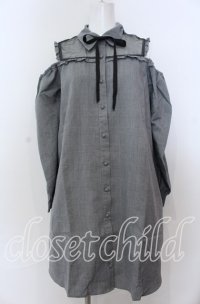 EATME / オフショルAラインワンピース F グレー O-25-08-27-075-LO-OP-OW-ZT091