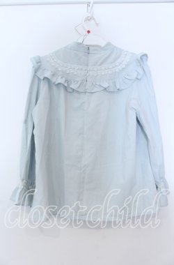 画像3: evelyn / レース配色プルブラウス  ミントブルー O-25-08-27-077-LO-BL-OW-OS