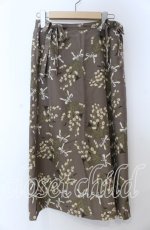 画像1: INGEBORG / すずらんプリントフロントリボンスカート  ブラウン O-25-08-27-081-LO-SK-IG-ZT022 (1)