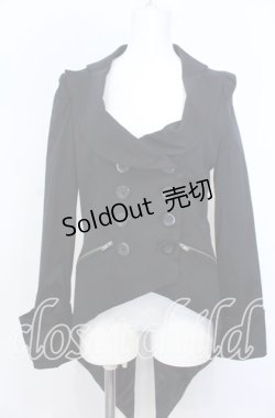画像1: BPN / ジップポケット燕尾ジャケット M ブラック O-25-08-27-010-GO-JA-IG-OS