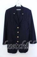 INGEBORG / 金ボタンテーラードジャケット  クロ O-25-08-27-015-LO-JA-IG-OS