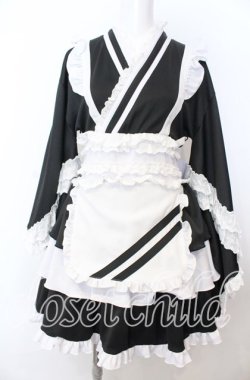 画像1: Jamie エーエヌケー / ジャージ浴衣 M クロ×シロ O-25-08-27-003-LO-OP-OW-OS