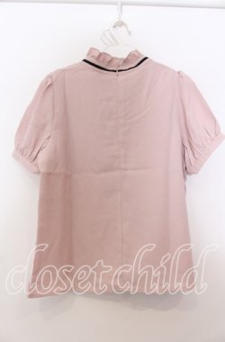画像2: evelyn / デコルテレースリボンブラウス M ピンク O-25-08-27-021-LO-BL-OW-OS